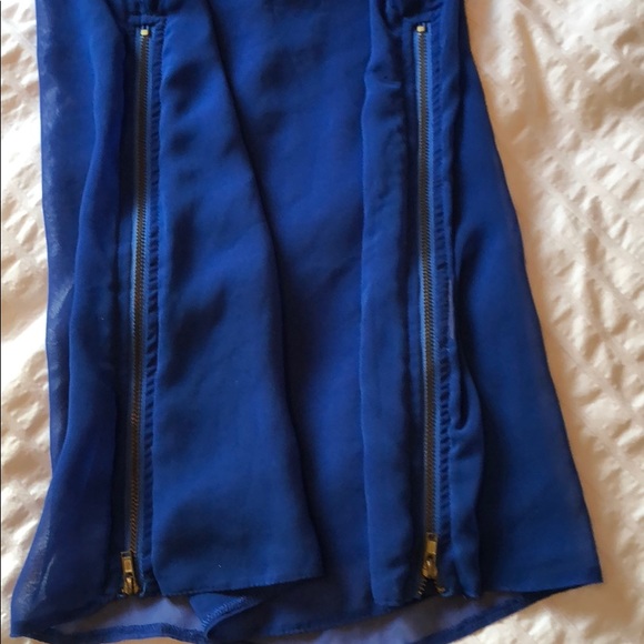 CEST MOI sheer blue tank top - S - Picture 4 of 6